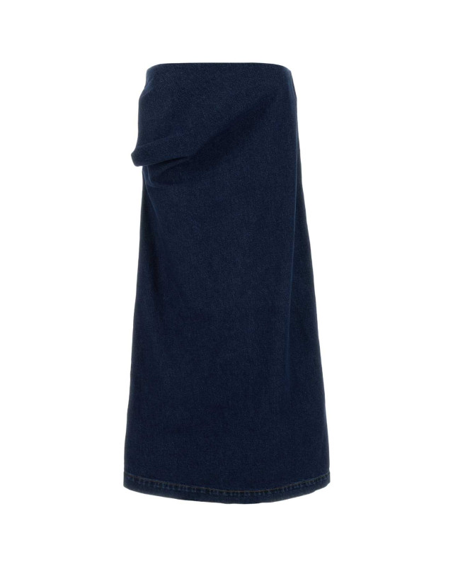 [MAGDA BUTRYM] Long skirt FW25 130925 NAVY