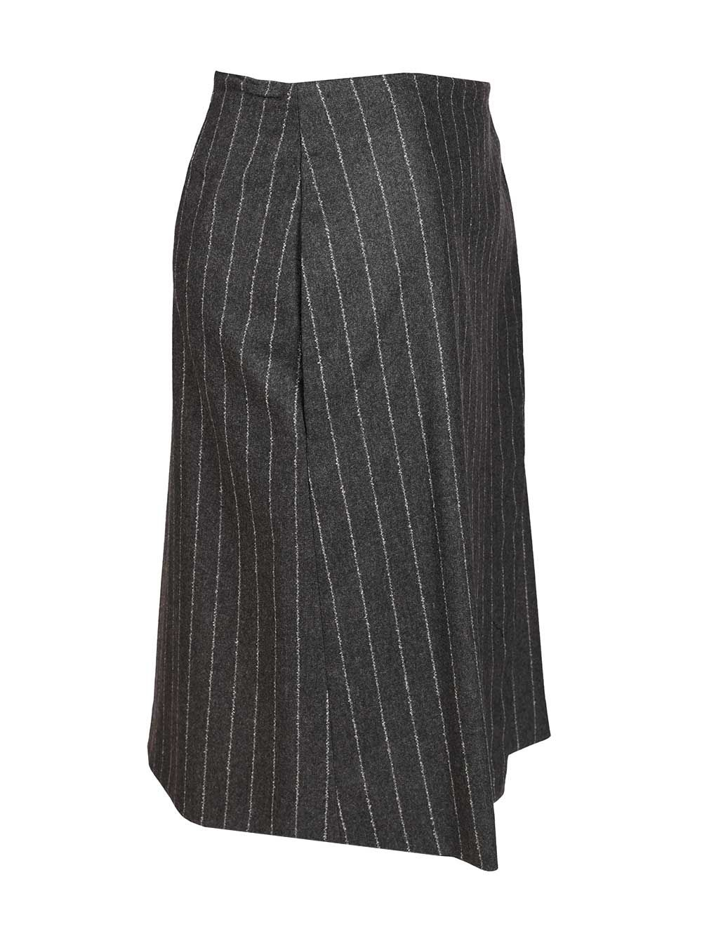 [LouLou De Saison] Midi skirt FW25 MASONANTHRACITE STRIPES