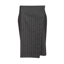 [LouLou De Saison] Midi skirt FW25 MASONANTHRACITE STRIPES