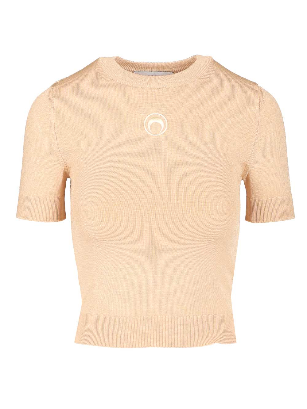 [MARINE SERRE] T-shirts Short Sleeve FW25 WTK053ACKNI0533CKNI0533BG10