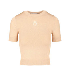 [MARINE SERRE] T-shirts Short Sleeve FW25 WTK053ACKNI0533CKNI0533BG10