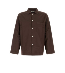[Tekla] Underwear FW25 POPLINPYJAMASSHIRT COF