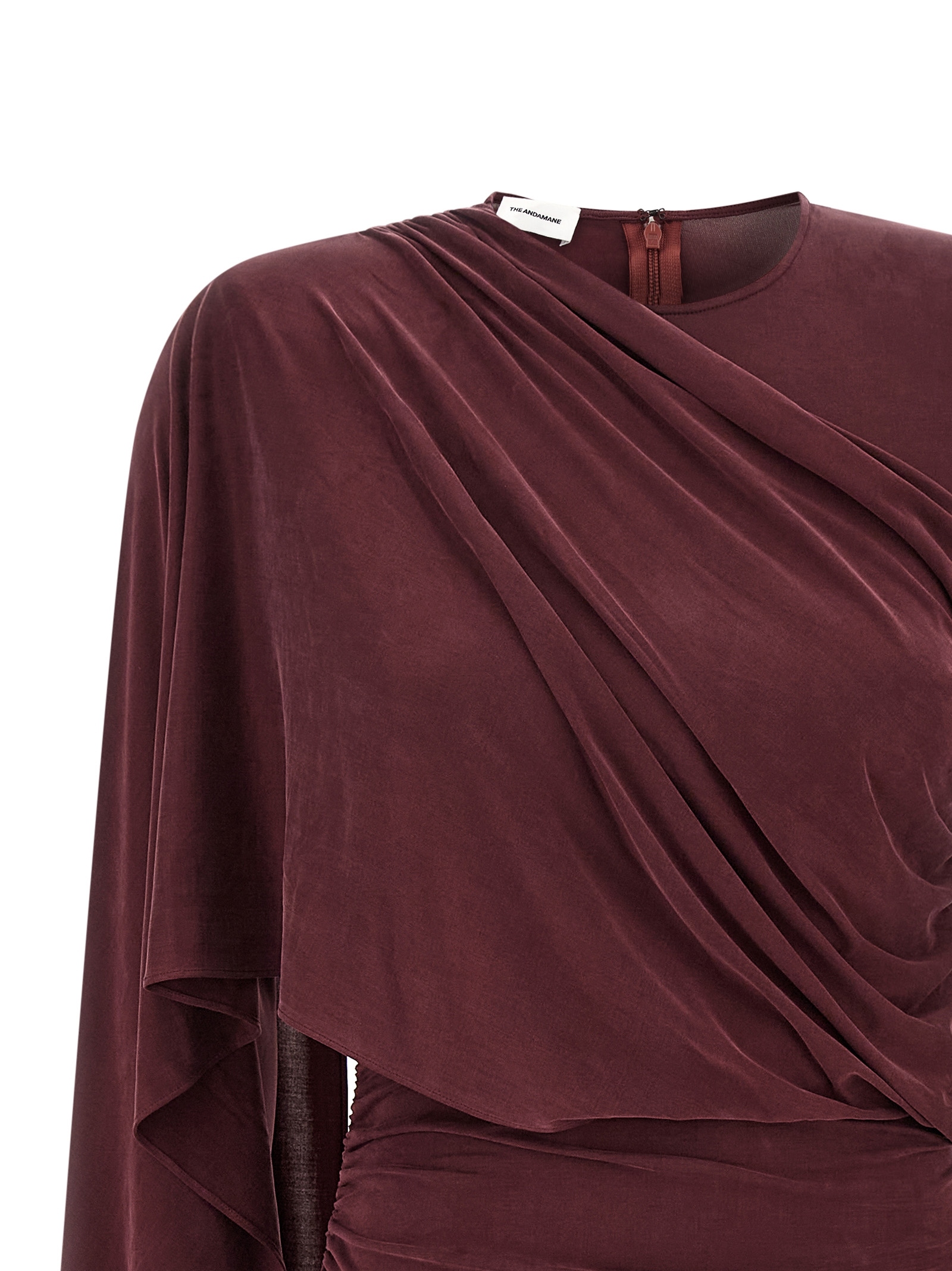 [THE ANDAMANE] Long sleeve dress FW25 T180119BTJV045ROUGENOIR