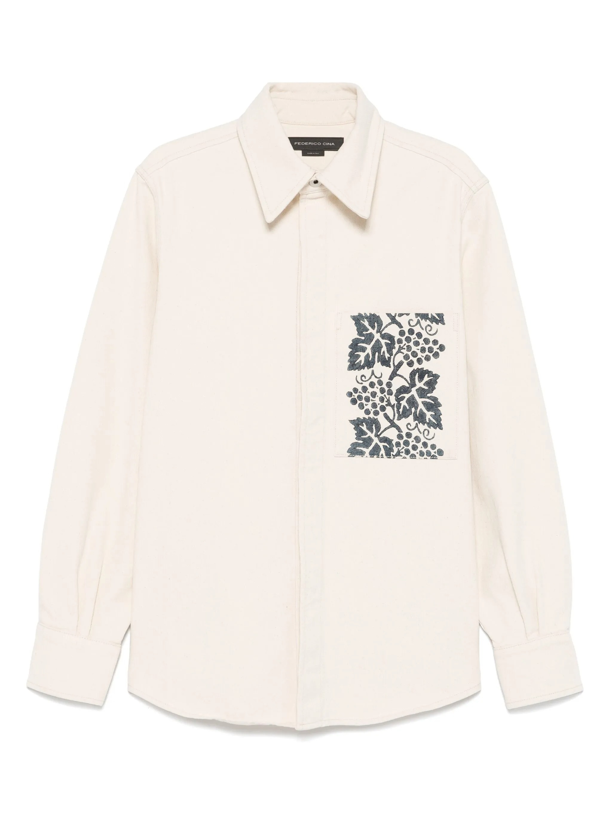 [Federico Cina] Shirts Long Sleeve SS25 FCCOSI01INDELEBILE
