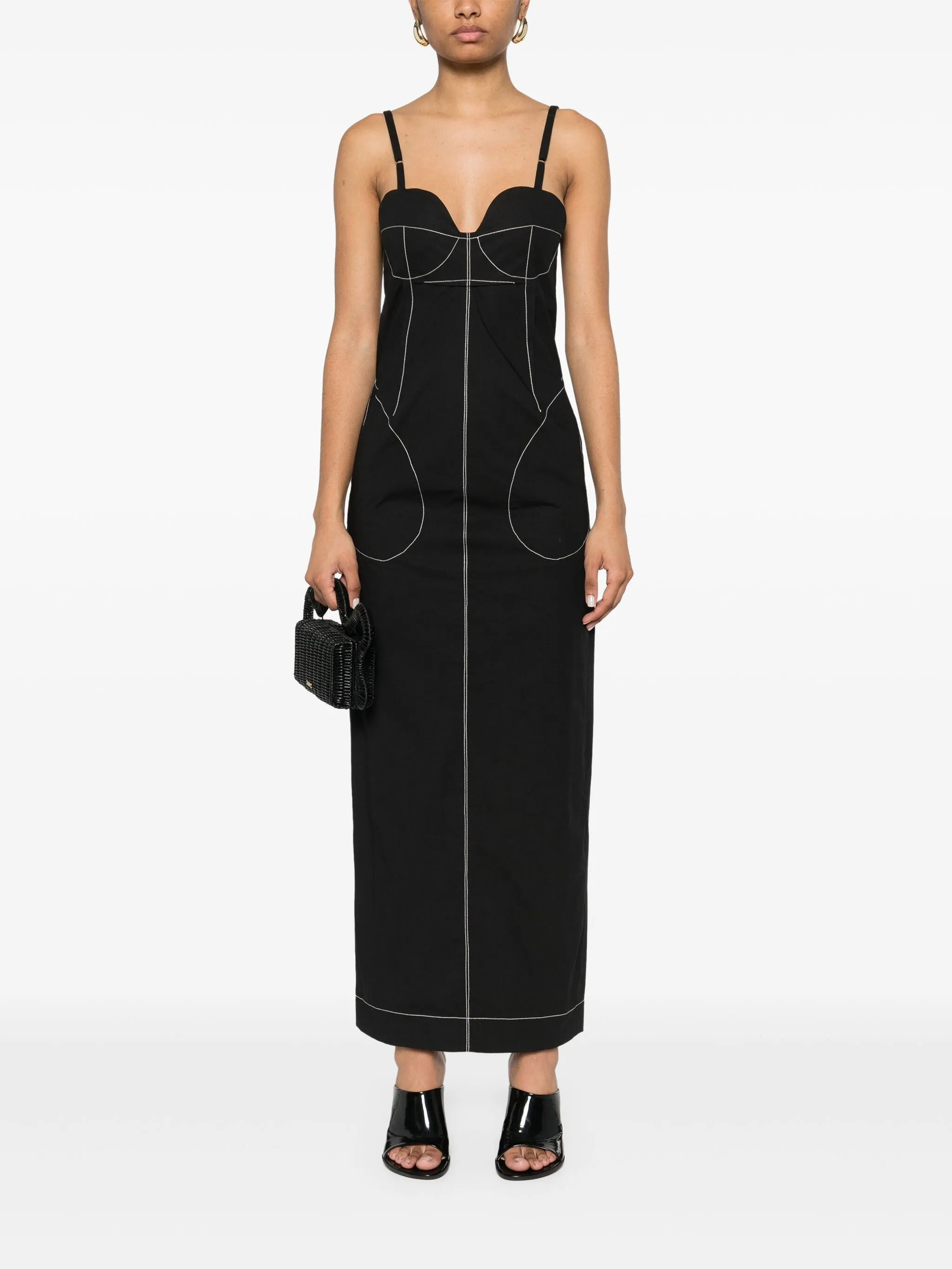 [Federico Cina] Sleeveless dress SS25 FCS25DR010101