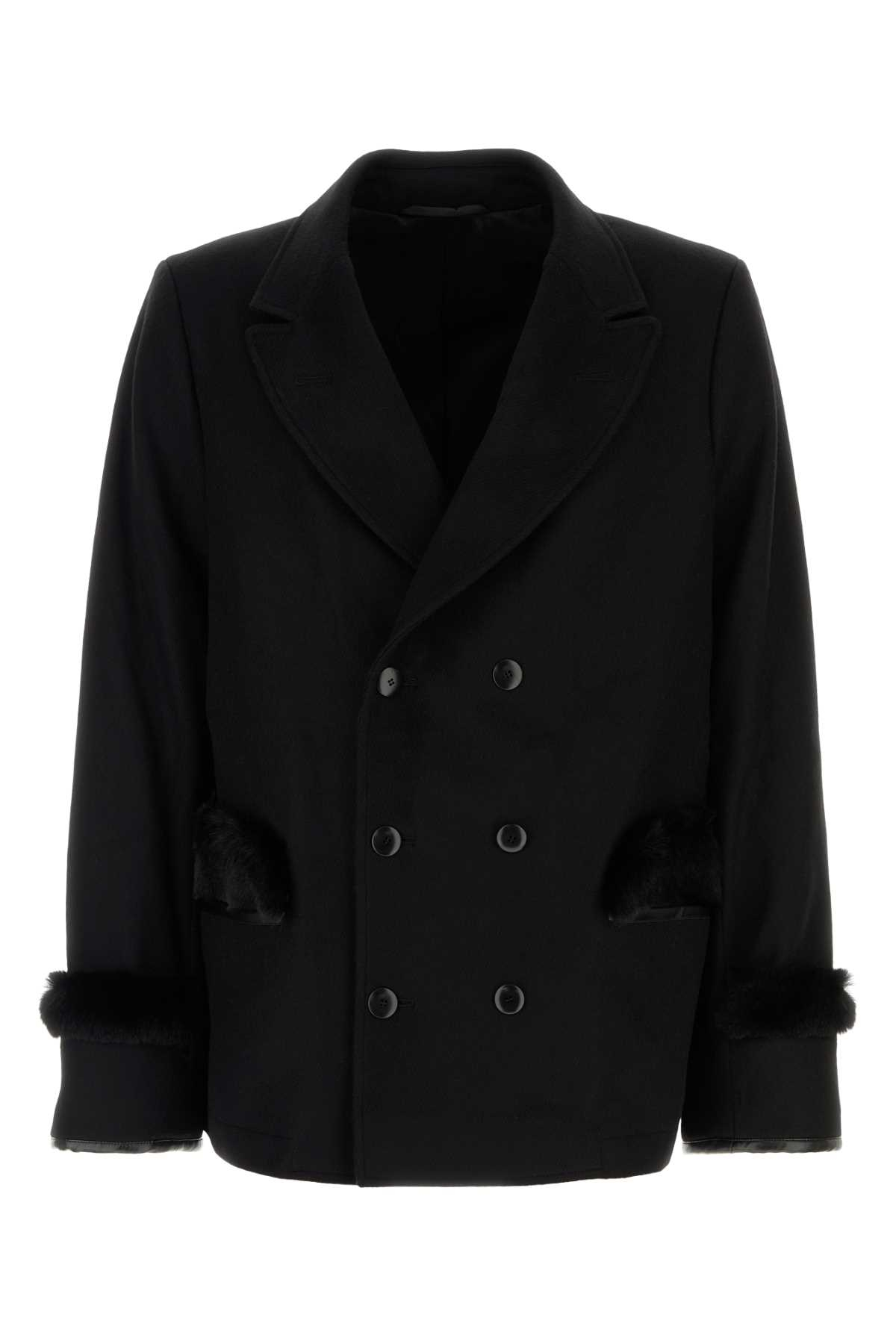 [RANDOM IDENTITIES] Coat FW24 RAN04C004 BLACK