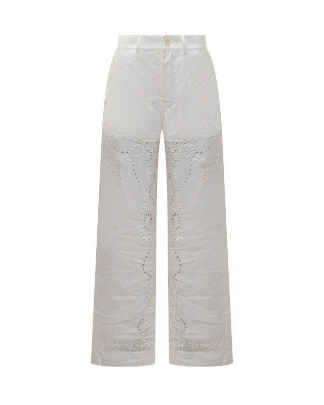 [MARINE SERRE] Trousers SS25 UPA056A WH10