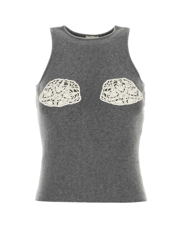[MAGDA BUTRYM] Tank top FW24 433924 GREY
