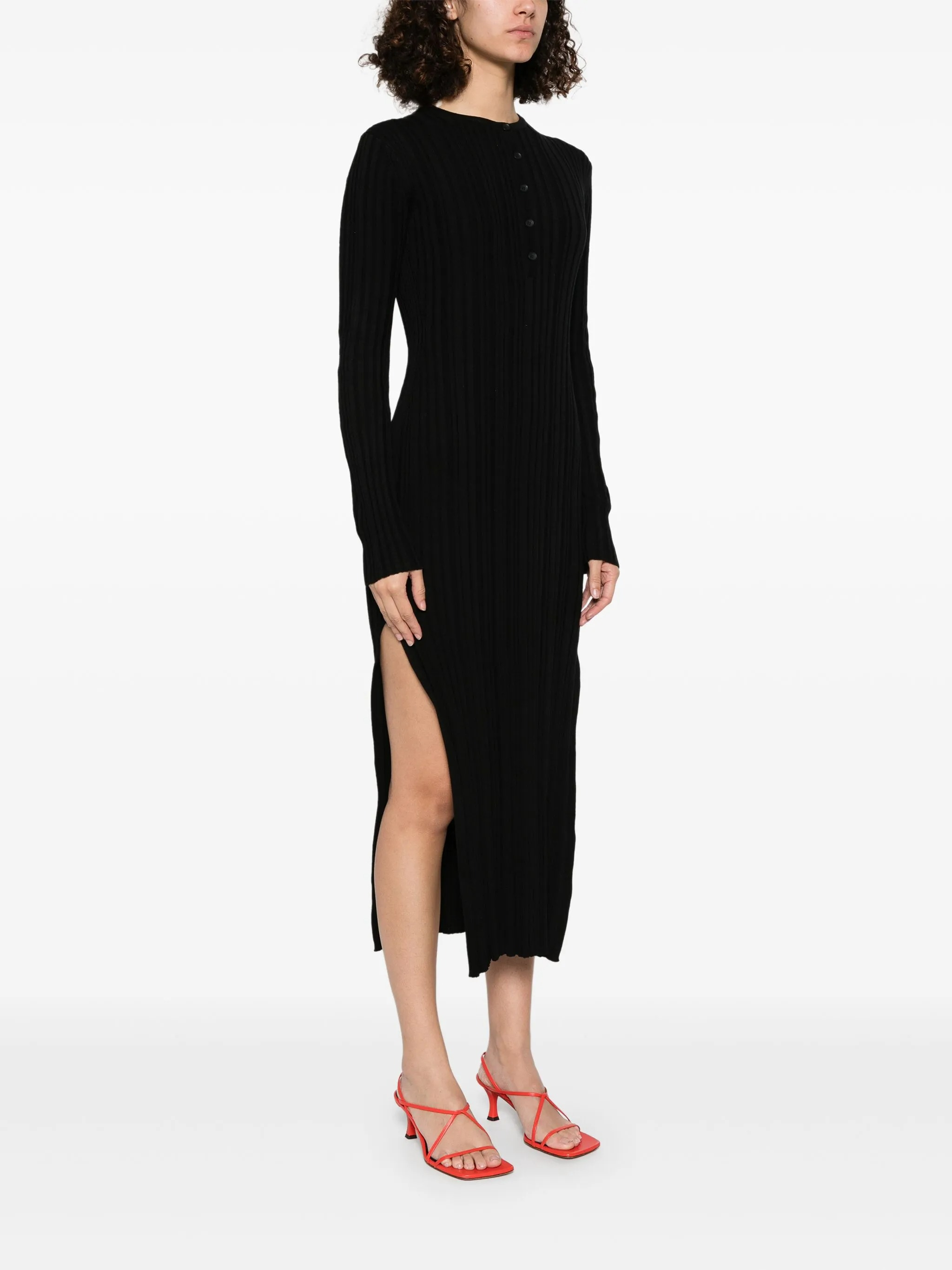 [LOULOU STUDIO] Long sleeve dress SS25 ELDARA