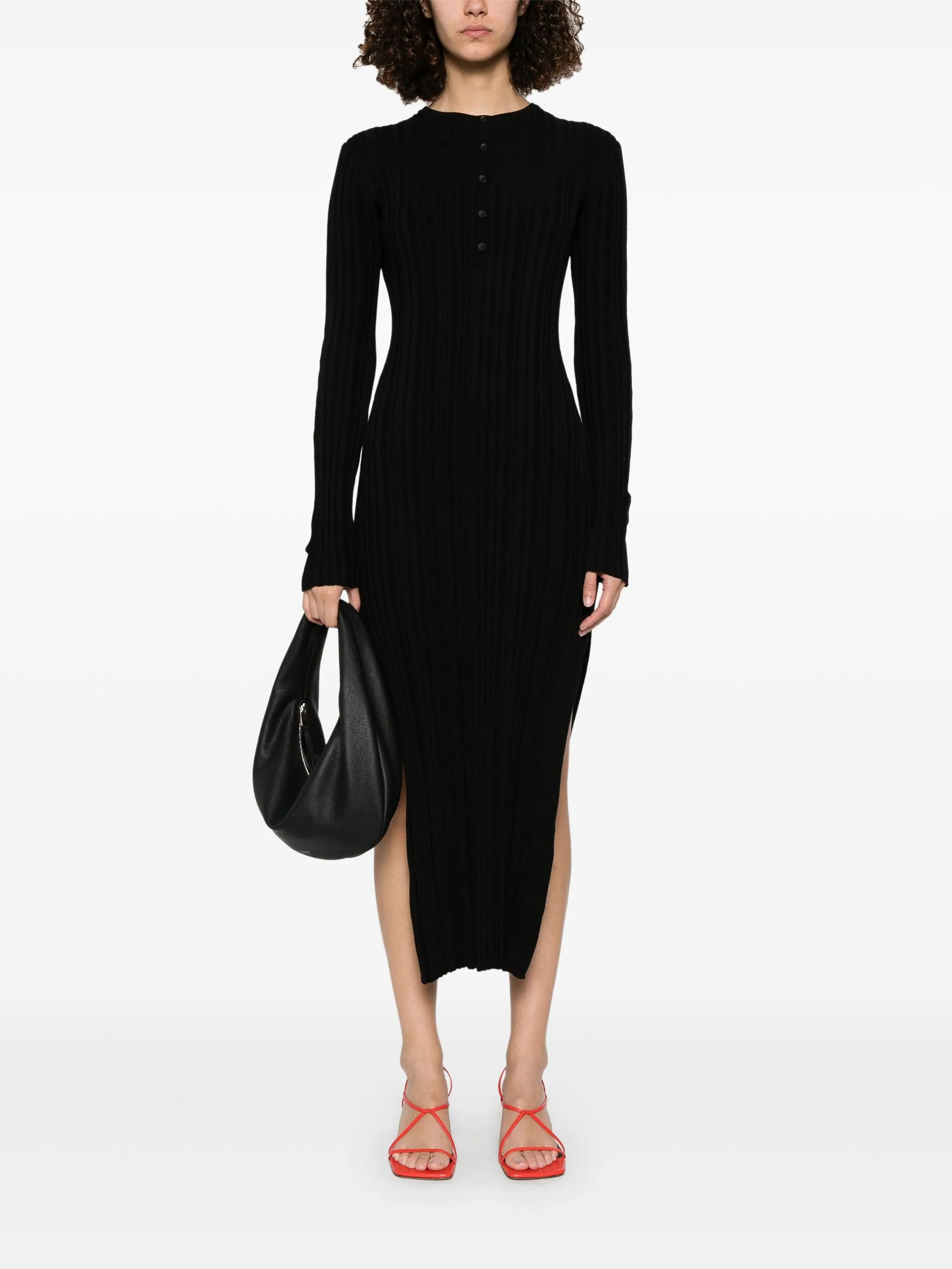 [LOULOU STUDIO] Long sleeve dress SS25 ELDARA