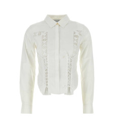 [MARINE SERRE] Shirts Long Sleeve FW24 WSI018AUWOV0007 WH10