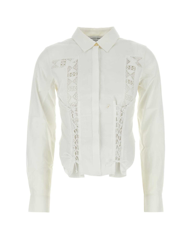 [MARINE SERRE] Shirts Long Sleeve FW24 WSI018AUWOV0007 WH10