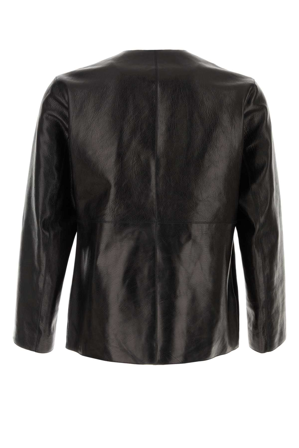 [Namacheko] Leather Jacket FW24 NW24310LN63009999 BLACK