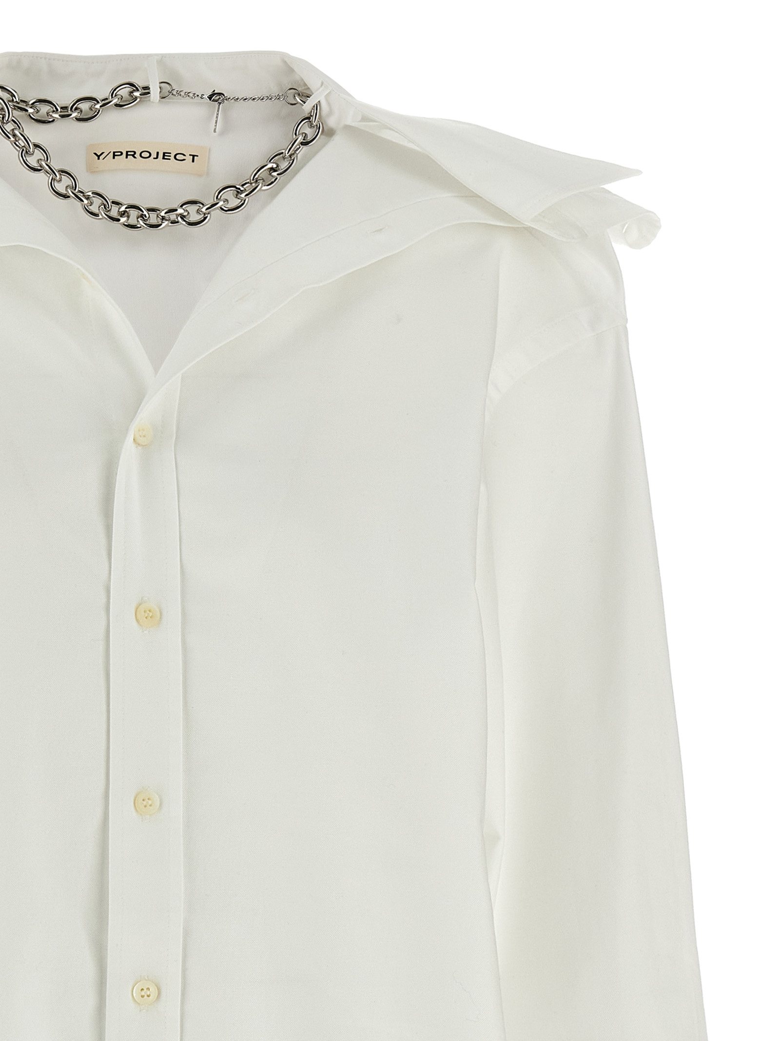 [Y/Project] Long sleeve dress FW24 101DR004EVERGREENWHITE