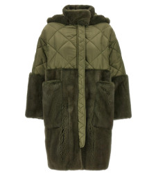 [Blancha] Fur Jacket FW24 24101510MILITARE