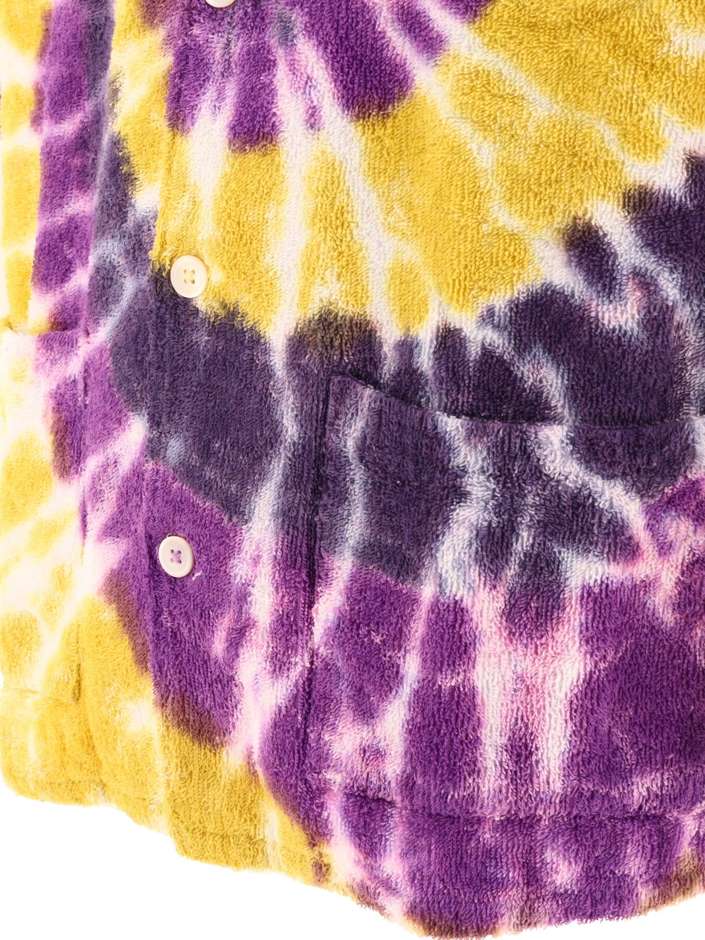 [South2 West8] Shirts Short Sleeve SS24 OT515B-YELLOW/PURPLE