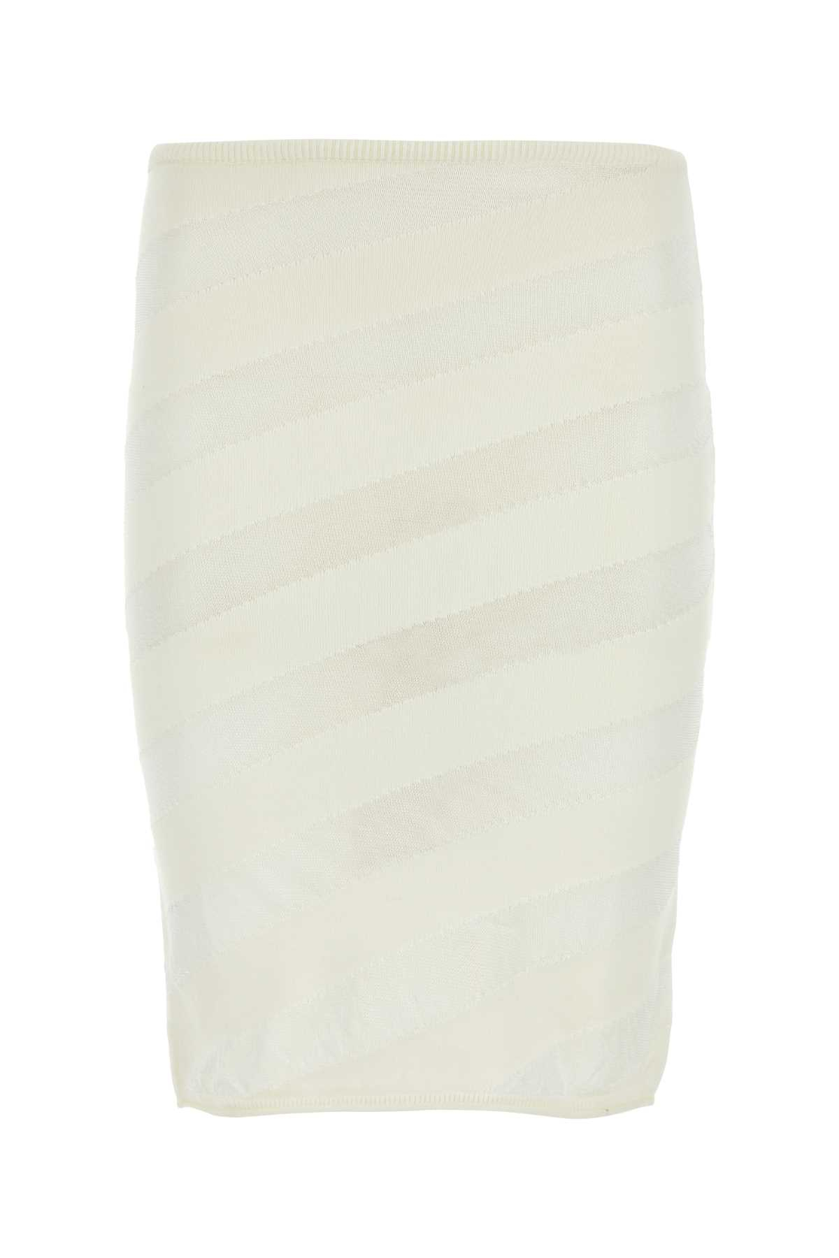 [GIMAGUAS] Midi skirt SS24 ZEBARASKIRT WHITE