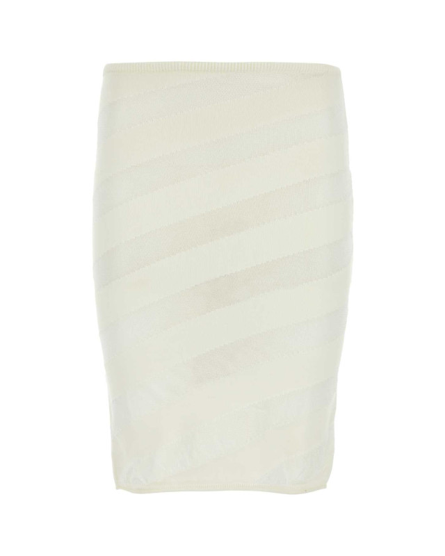 [GIMAGUAS] Midi skirt SS24 ZEBARASKIRT WHITE