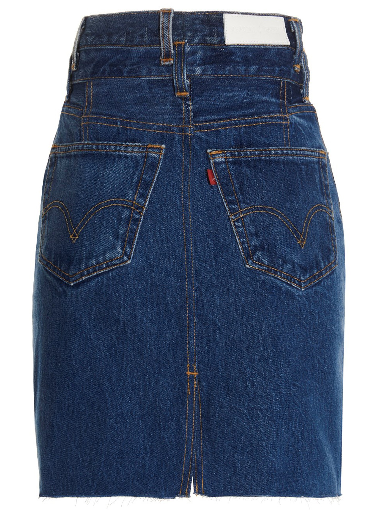 [Re/Done] Midi skirt SS23 00105WPENSKTINDIGO