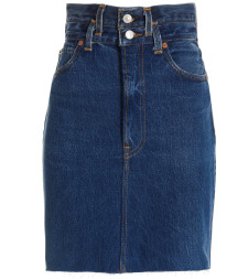 [Re/Done] Midi skirt SS23 00105WPENSKTINDIGO