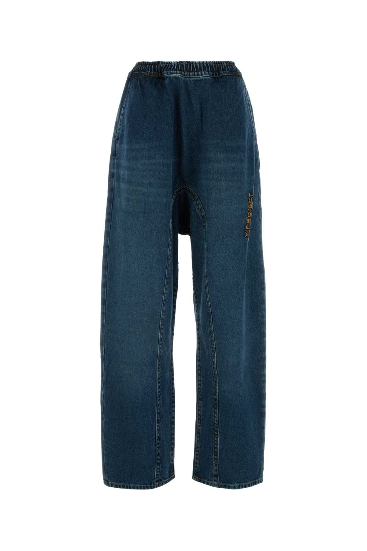 [YPROJECT] Jeans FW24 207PA012D22 EVERGREENVINBLU