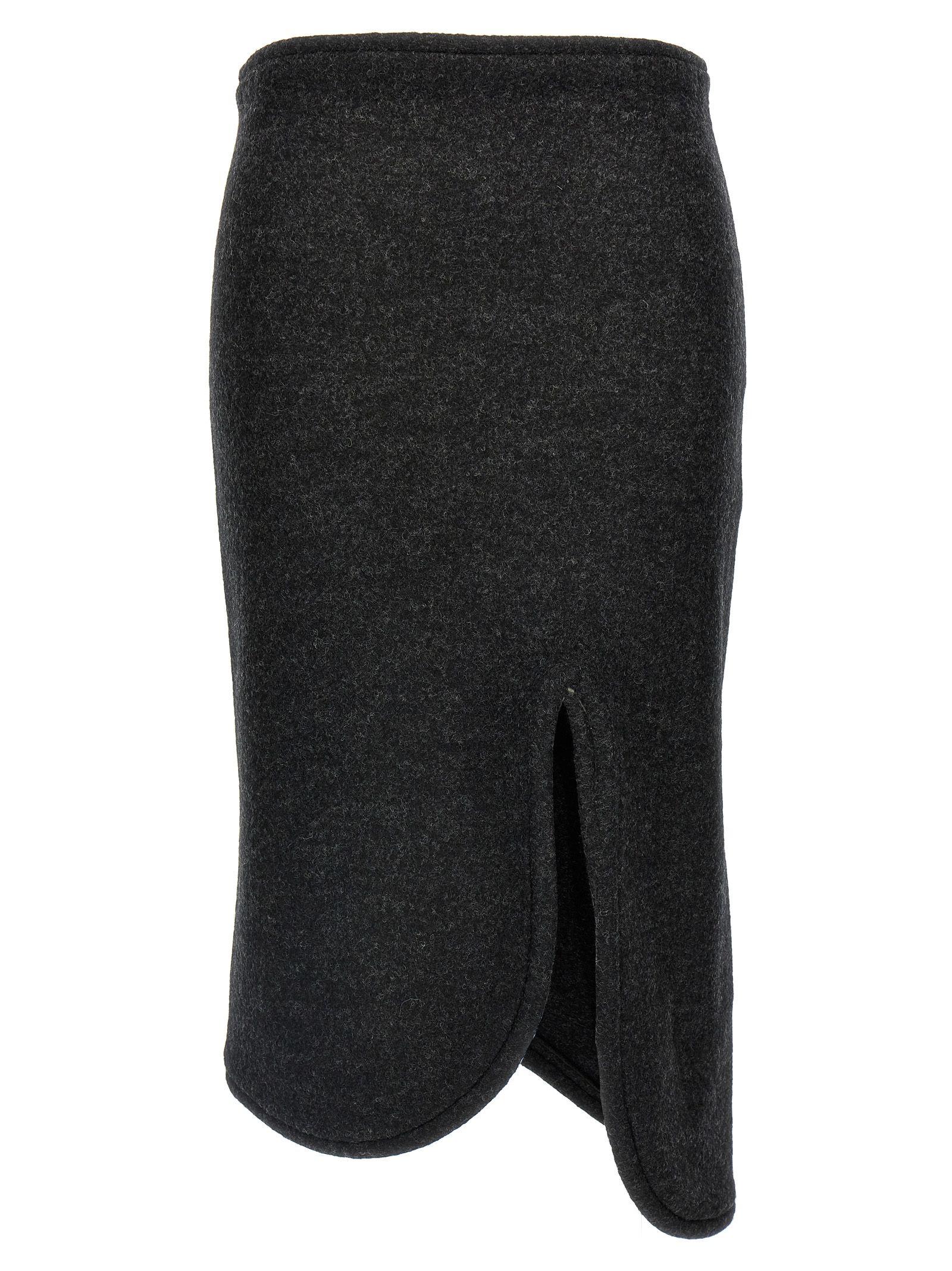 [VICTORIA BECKHAM] Long skirt FW24 1424WSK005815ACHARCOAL