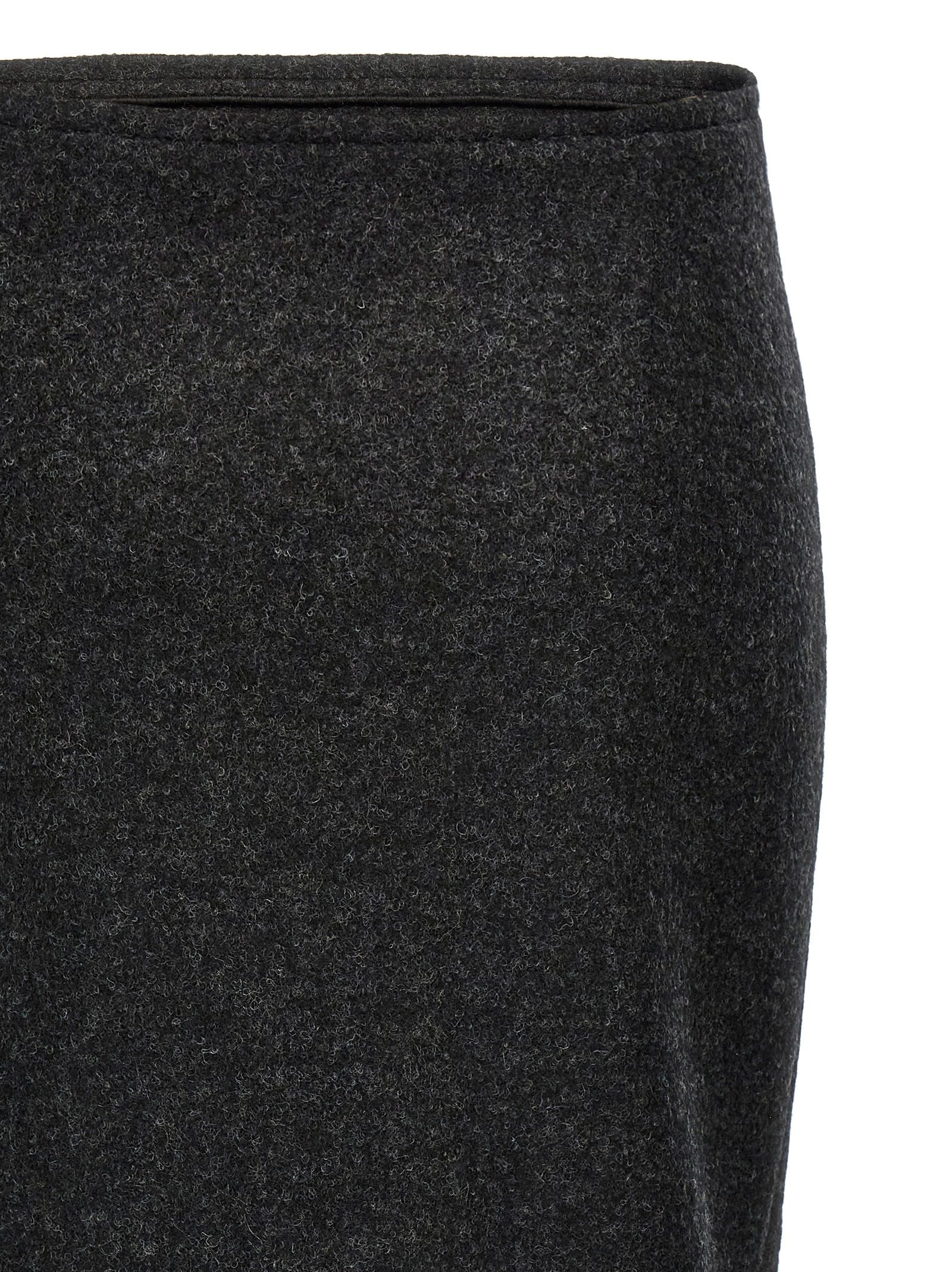 [VICTORIA BECKHAM] Long skirt FW24 1424WSK005815ACHARCOAL