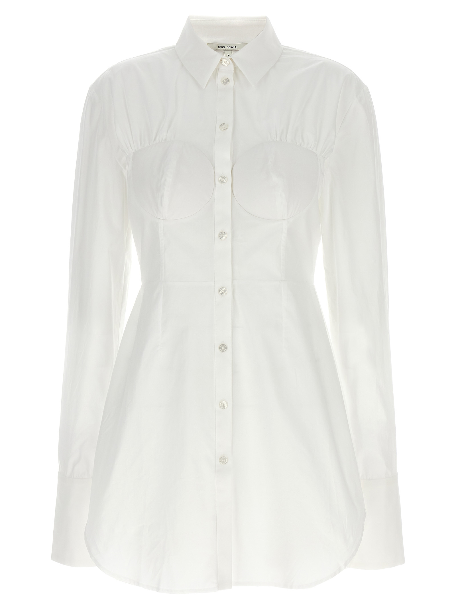 [Nensi Dojaka] Blouse FW24 NDAW24SHT031WHITE