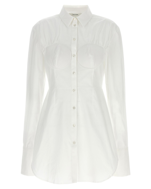 [Nensi Dojaka] Blouse FW24 NDAW24SHT031WHITE