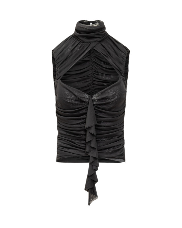 [DE LA VALI] Shirts Sleeveless SS24 SS24DS1541 BLACK