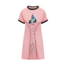 [Cormio] Short sleeve dress SS23 JOSEFINE ALLOVERPINK