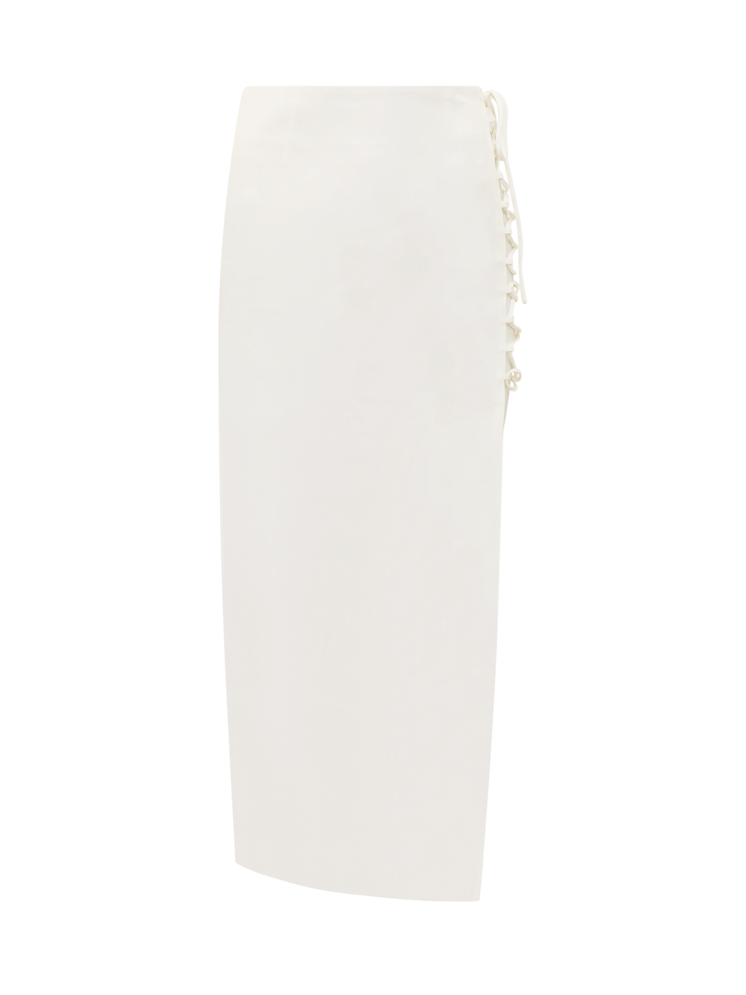 [DE LA VALI] Midi skirt SS23 DS937 WHITE