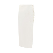 [DE LA VALI] Midi skirt SS23 DS937 WHITE