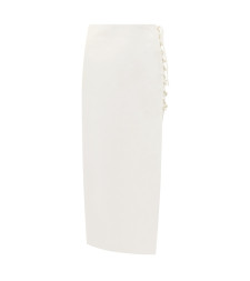 [DE LA VALI] Midi skirt SS23 DS937 WHITE