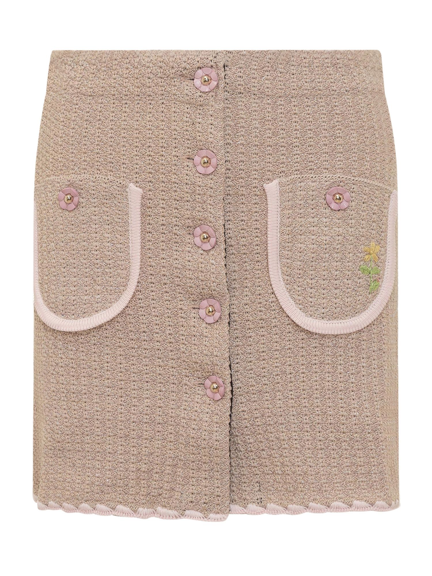 [Cormio] Mini skirt SS23 CHIARA BEIGEPINK