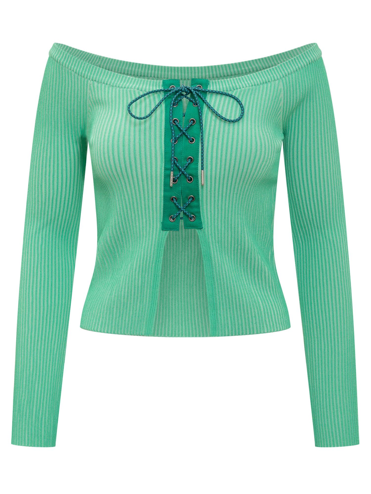 [ANDERSSON BELL] T-shirts Long Sleeve SS23 ATB877W GREEN
