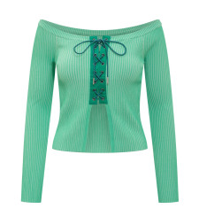 [ANDERSSON BELL] T-shirts Long Sleeve SS23 ATB877W GREEN