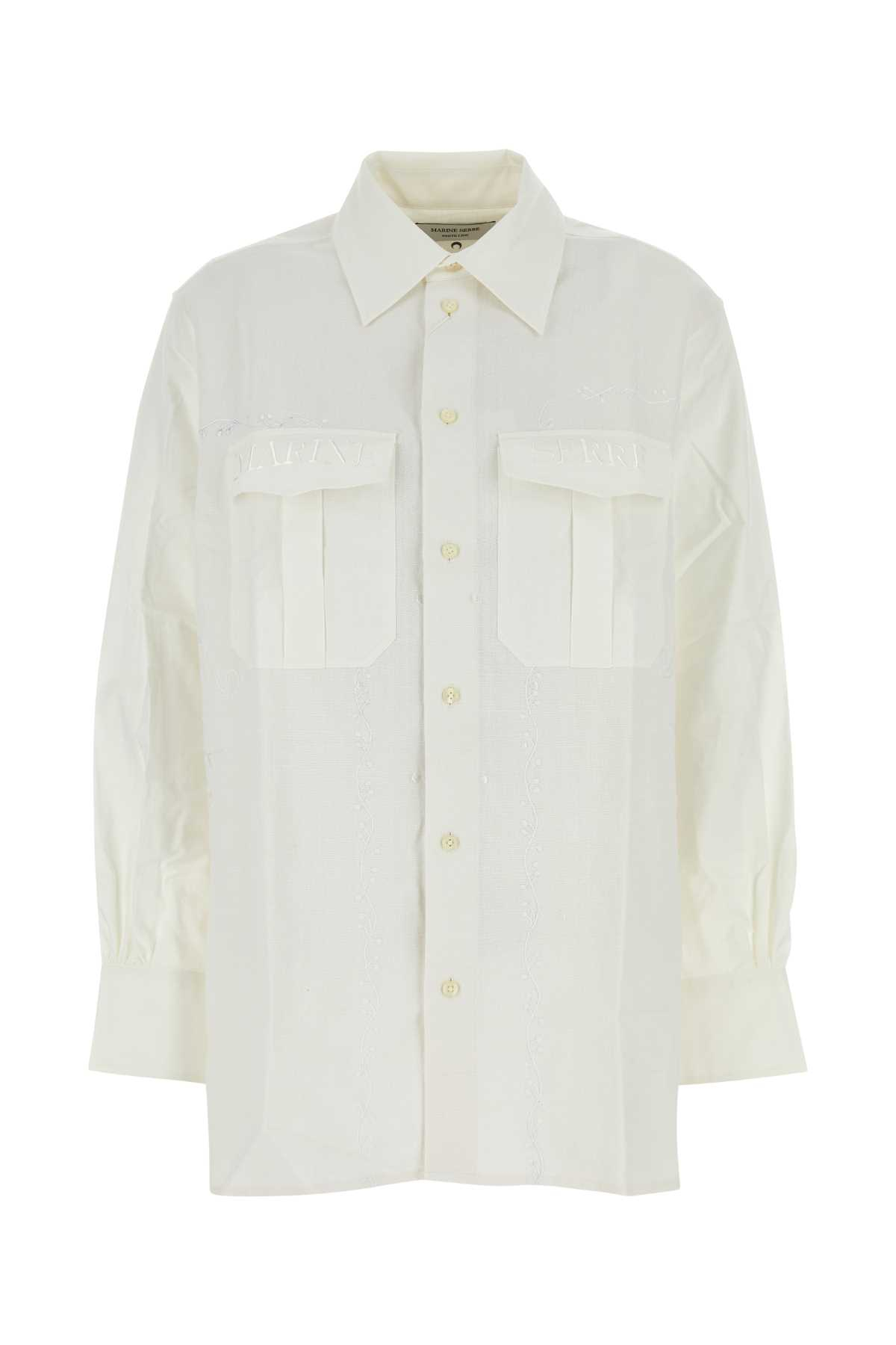 [MARINE SERRE] Shirts Long Sleeve SS25 USI022AUWOV0045 WH20