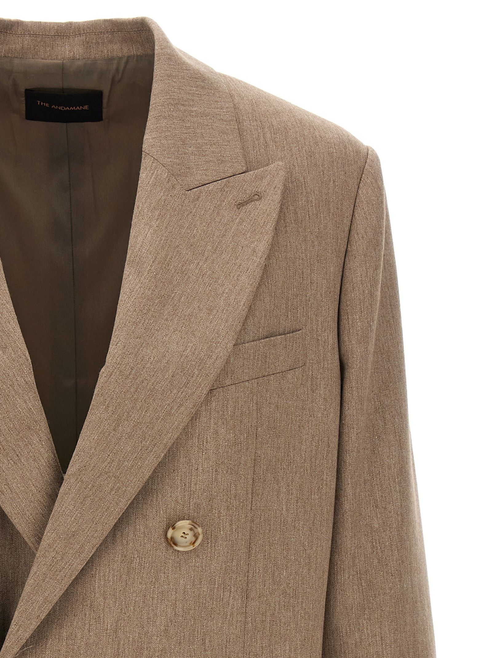 [THE ANDAMANE] Blazer FW24 T163007ATNV115SANDMELANGE