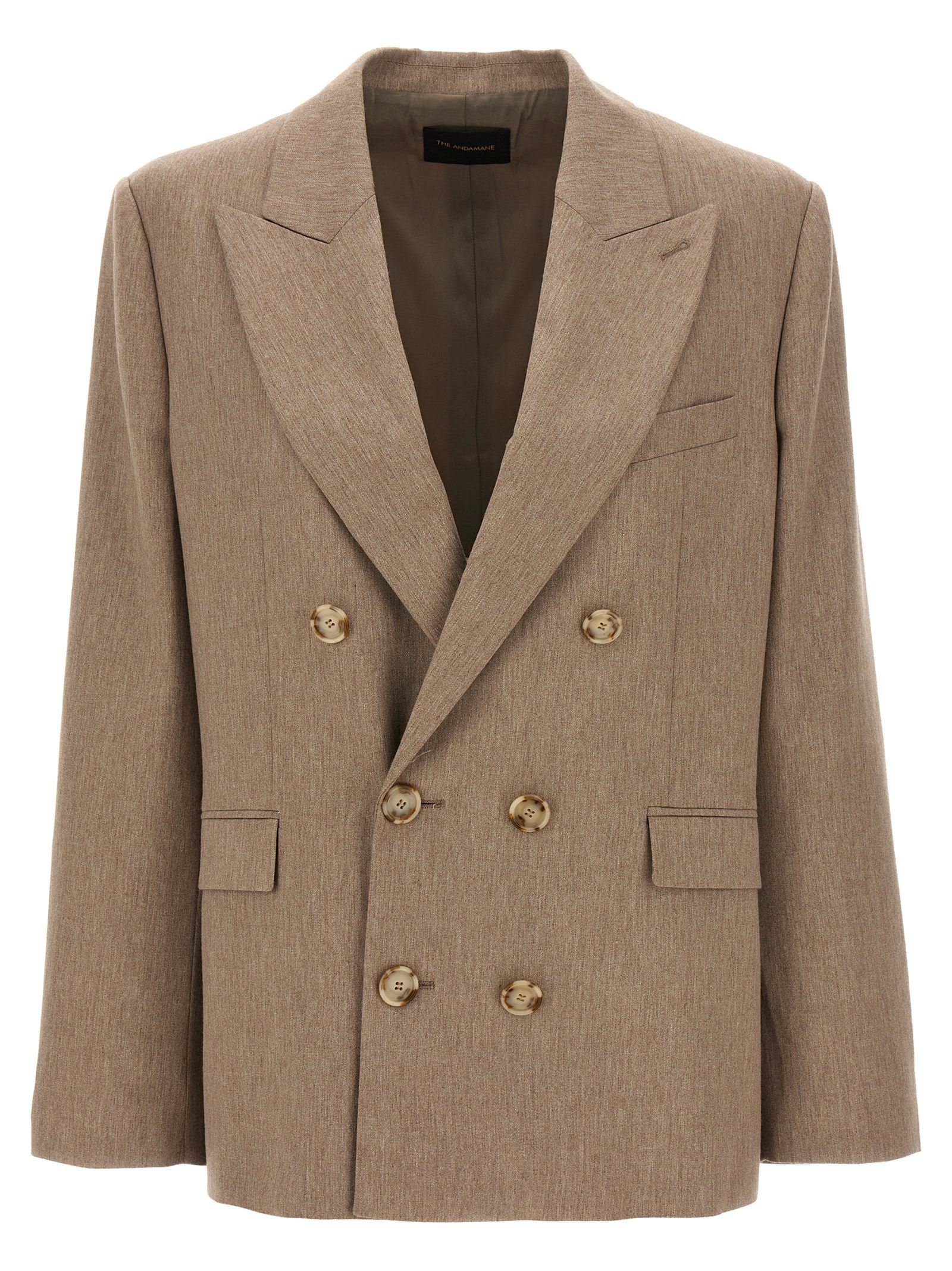 [THE ANDAMANE] Blazer FW24 T163007ATNV115SANDMELANGE