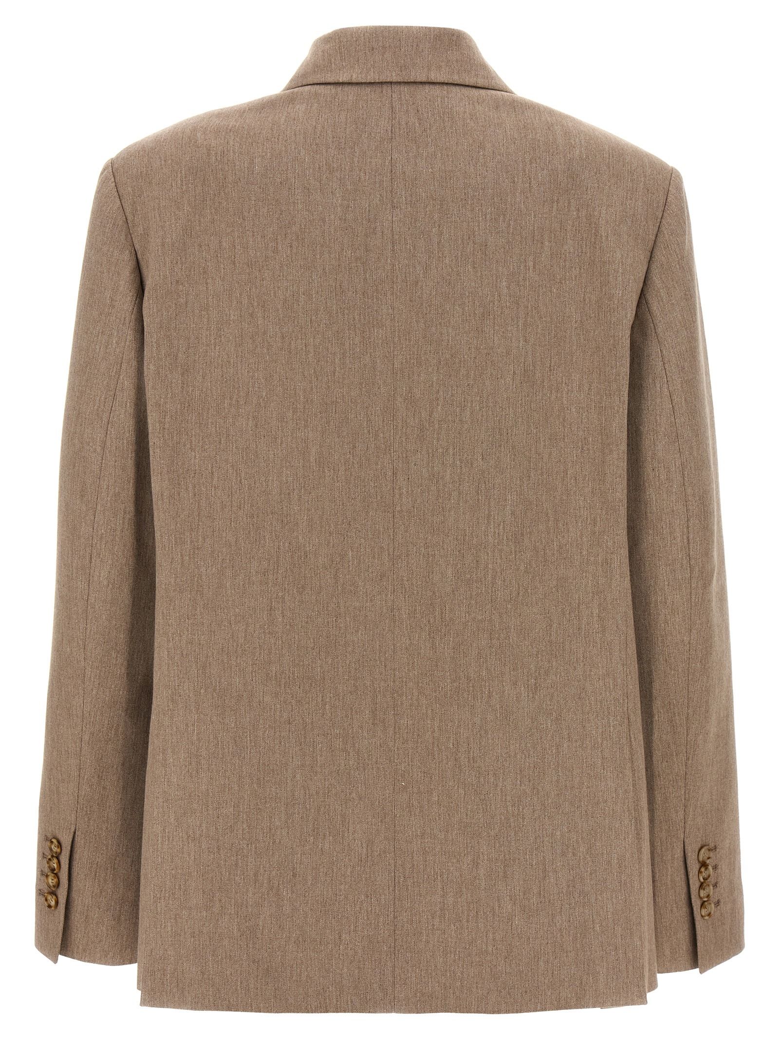 [THE ANDAMANE] Blazer FW24 T163007ATNV115SANDMELANGE