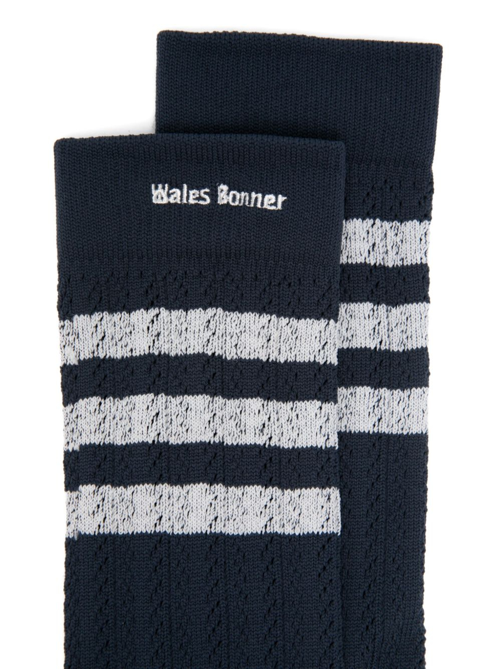 [Wales Bonner] Socks FW25 KB2324CWHITE/NBROWN