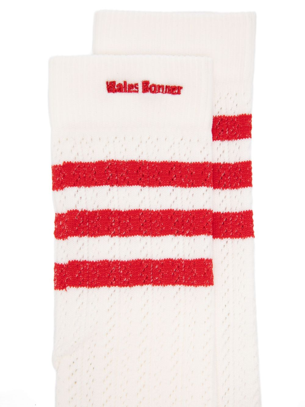 [Wales Bonner] Socks FW25 KB2324CWHITE/NBROWN