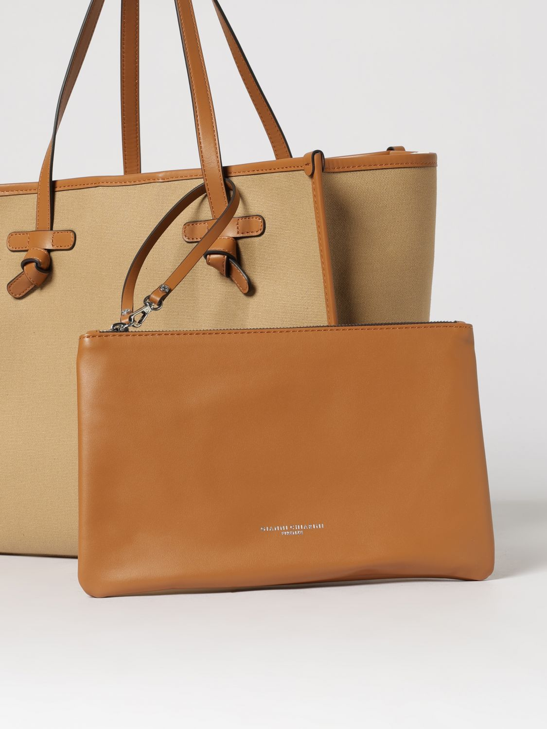 [GIANNI CHIARINI] Shoulder bag SS26 BS6850COMMCNVSE CORDA-CUOIO-CARAMEL