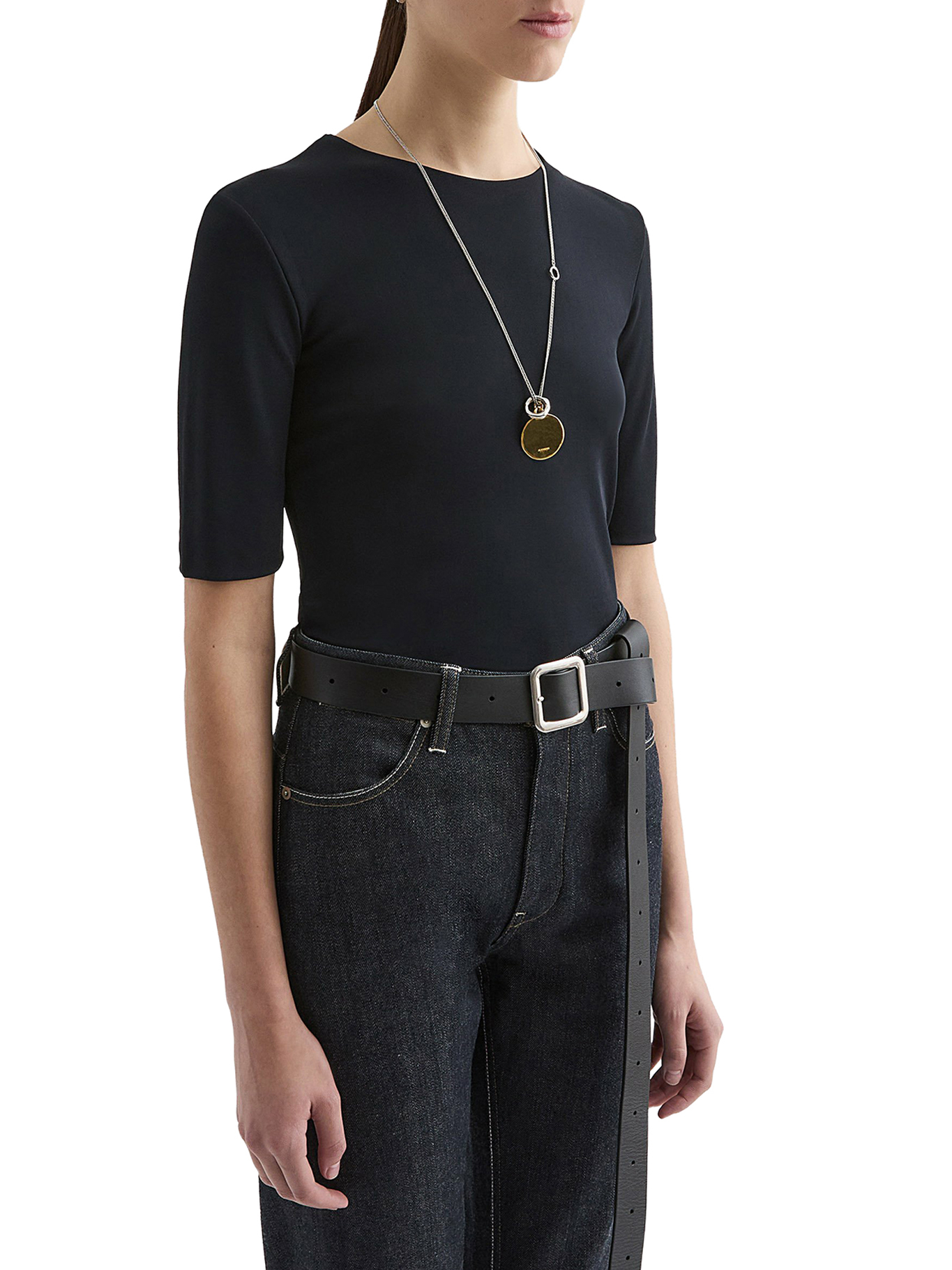 [Jil Sander] T-shirts Short Sleeve SS26 J04NC0002J65016001 BLACK