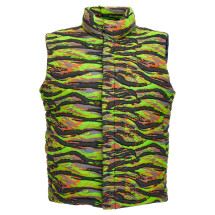[ERL] Down Vest SS23 ERL06J007GREENRAVECAMO