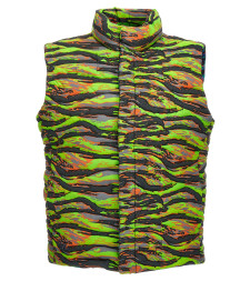 [ERL] Down Vest SS23 ERL06J007GREENRAVECAMO