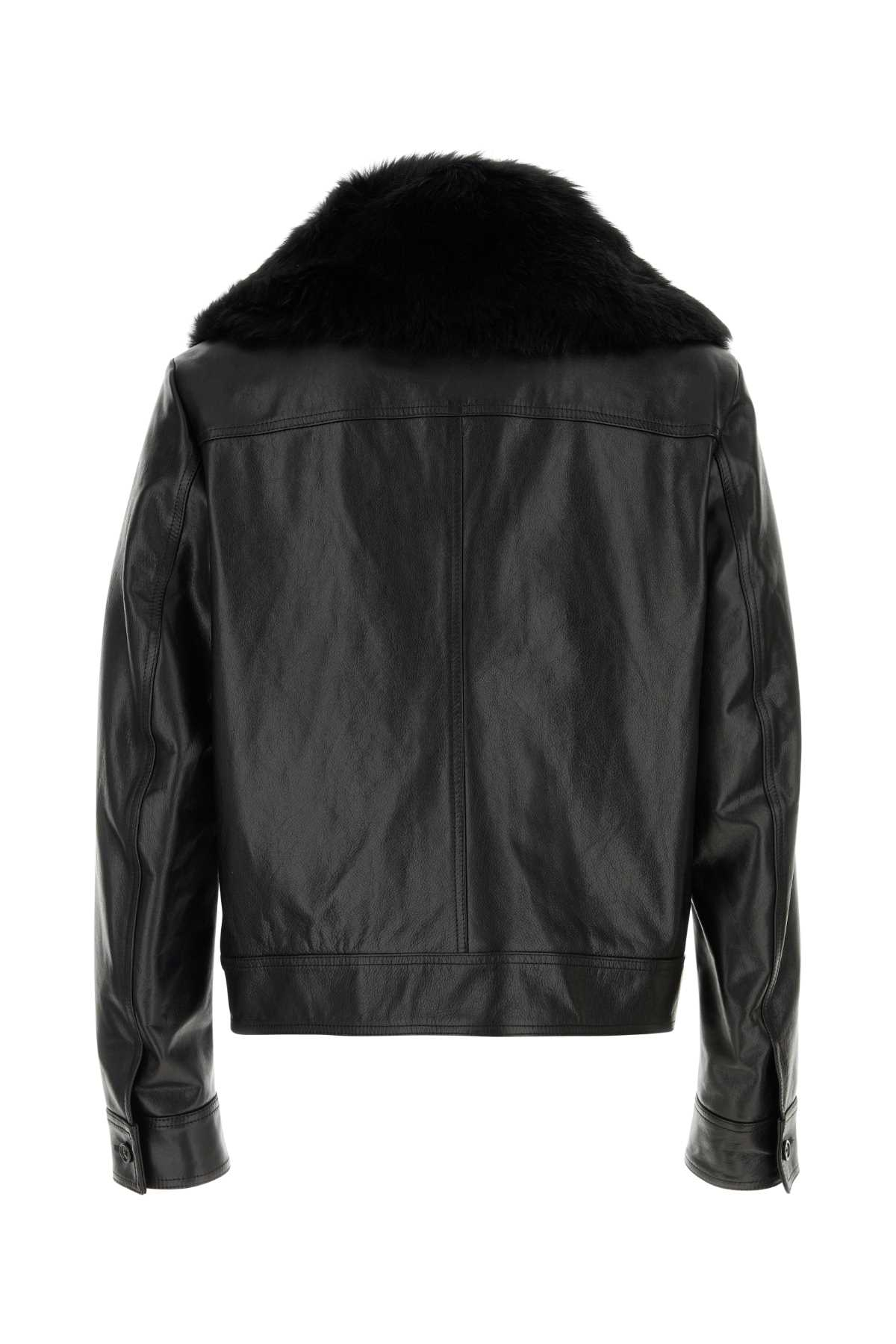 [Dolce & Gabbana] Leather Jacket FW25 G9BUQLHULXF N0000