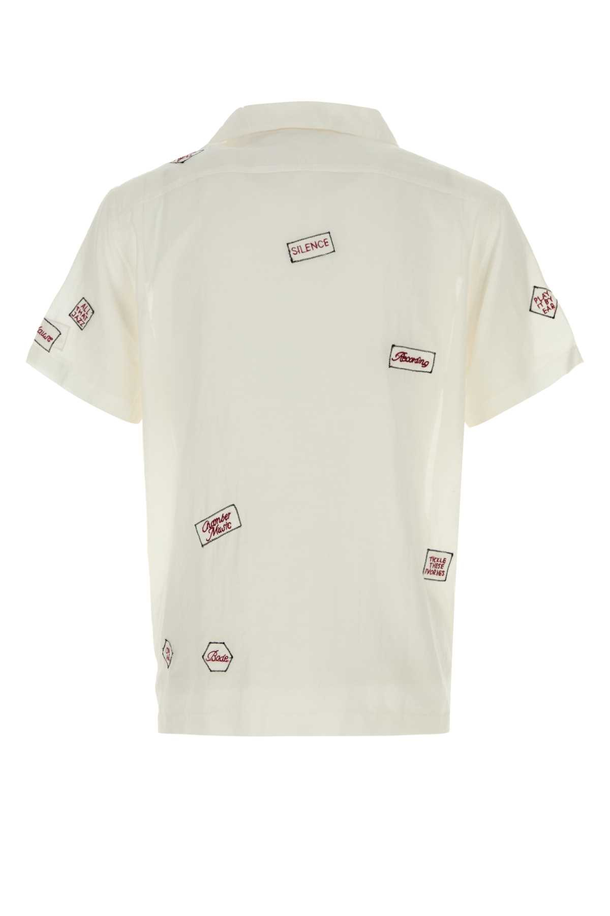 [BODE] Shirts Short Sleeve FW25 MRF25SH040 WHITE