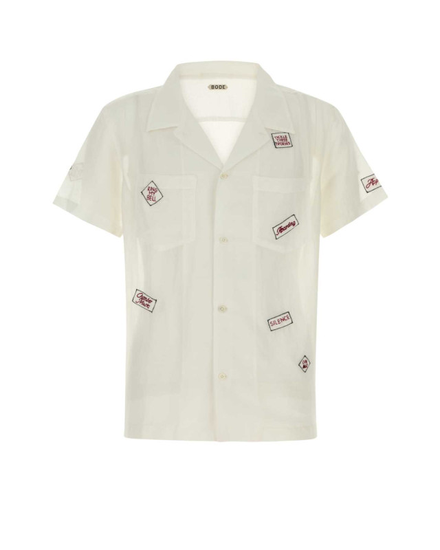[BODE] Shirts Short Sleeve FW25 MRF25SH040 WHITE